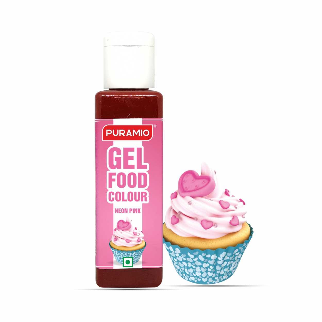 Puramio Gel Food Colour- Neon Pink,