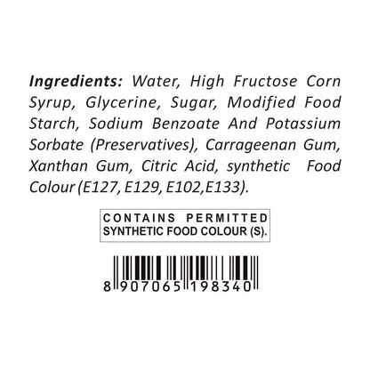 Puramio Gel Food Colour Combo Pack of 6 (30g Each) - Super Red, Intense Black, Vibrant Pink, Forest Green, Golden Yellow, Sky Blue