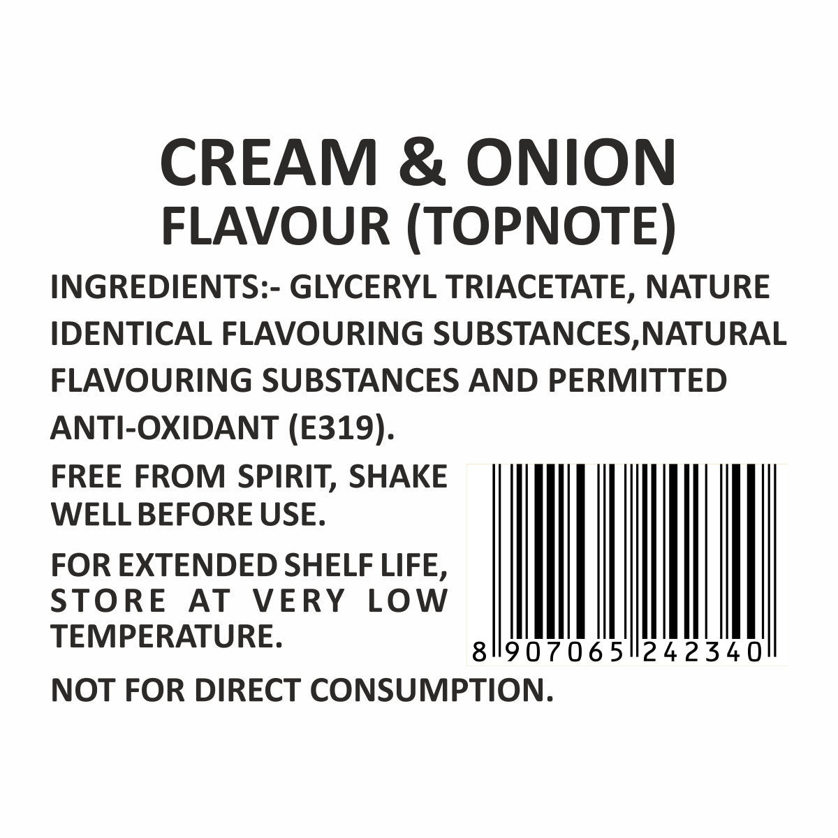 Puramio Cream & Onion Flavour (Topnote), 50ml