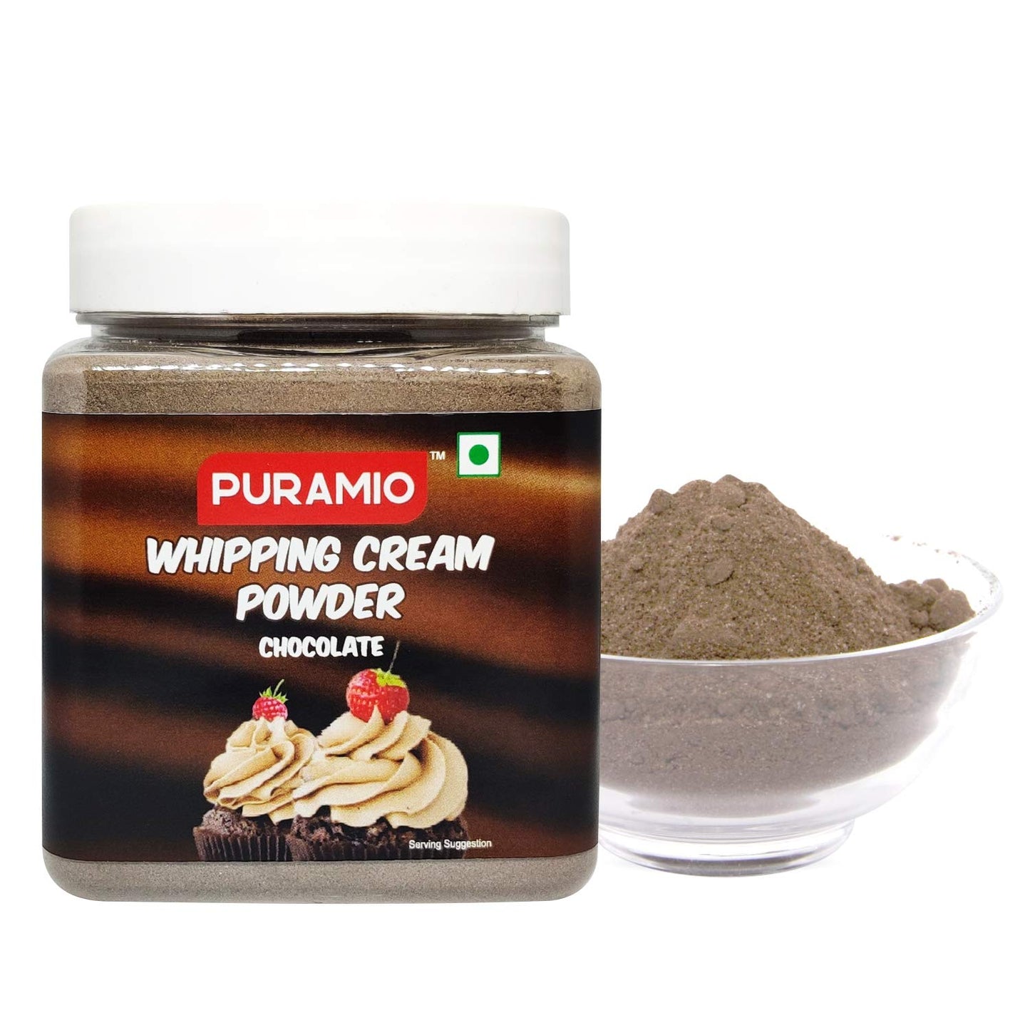 Puramio Whipping Cream Powder (Chocolate) - (250g) (Pack of 2)