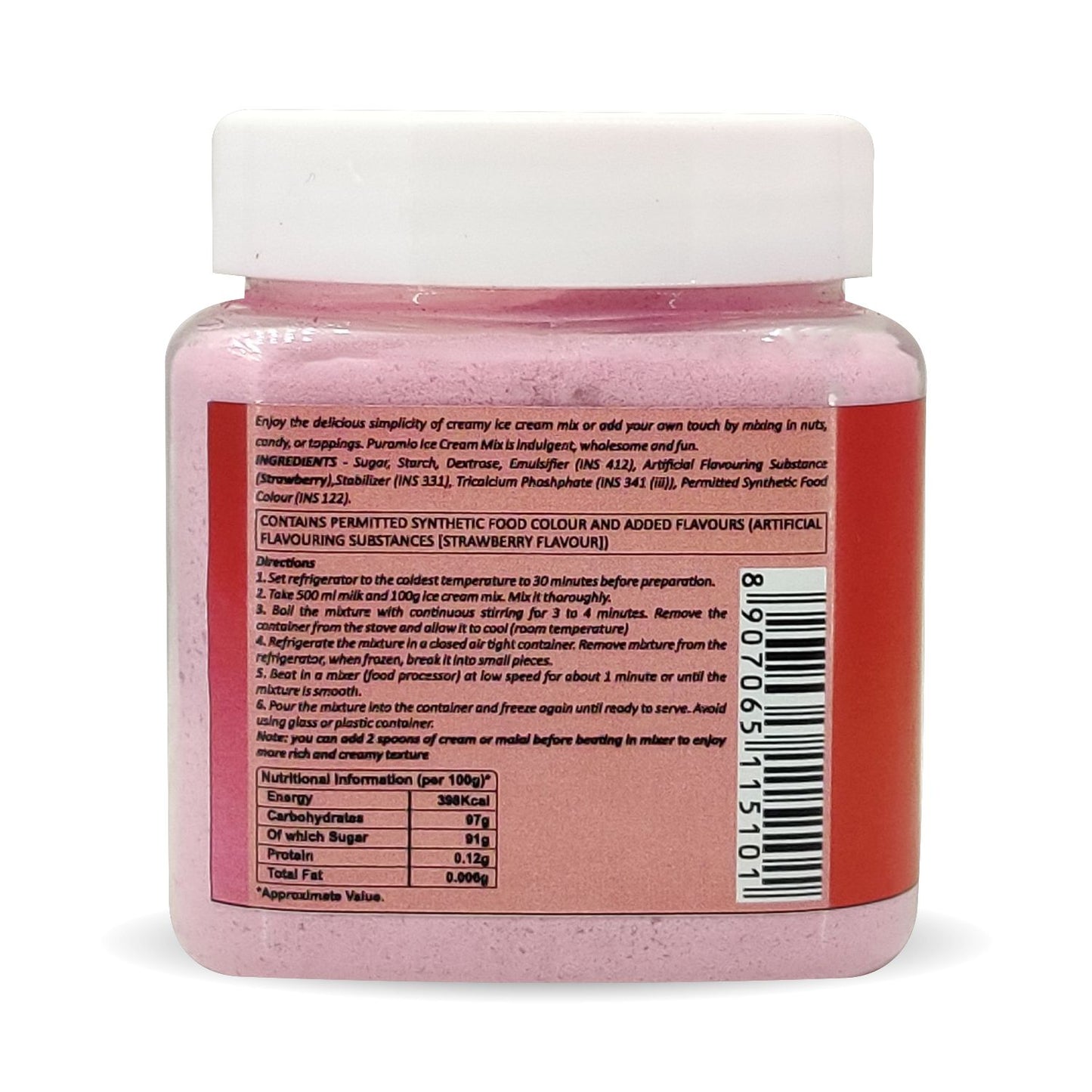 Puramio Ice Cream Mix, 250g (Strawberry)