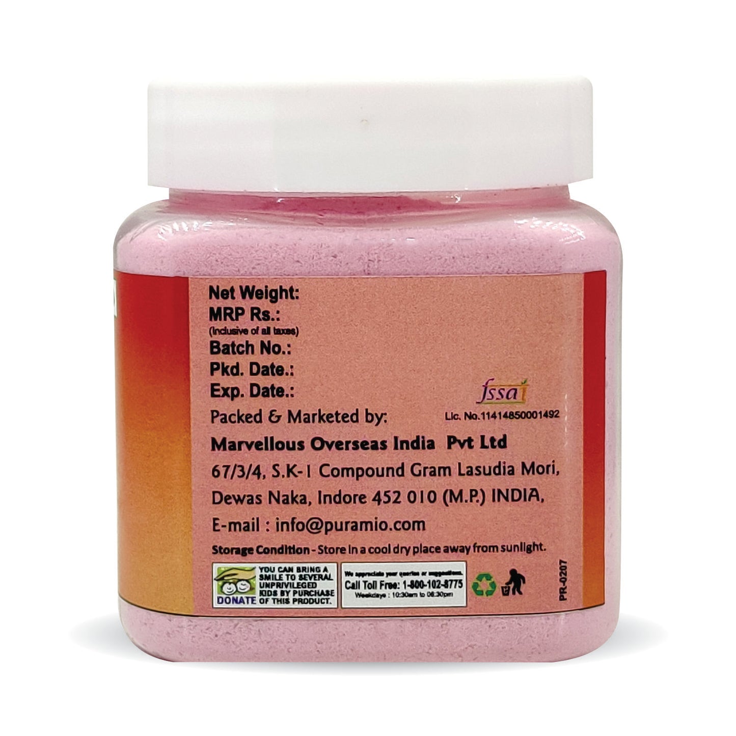 Puramio Ice Cream Mix, 250g (Strawberry)