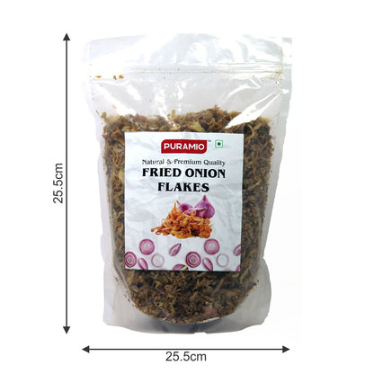 Puramio Fried Onion Flakes (for Biryani/Gravies/Curries/Salads)