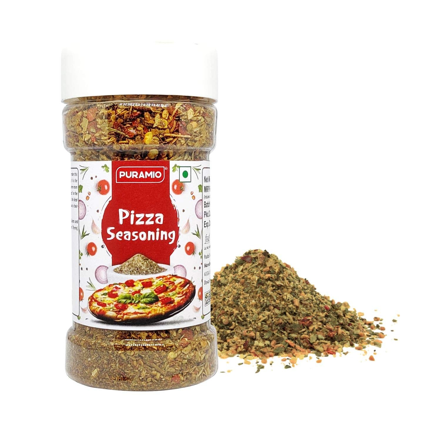 Puramio Combo Pack of Chilli Flakes, 70g + Pizza Seasoning, 100g [100% –  PURAMIO