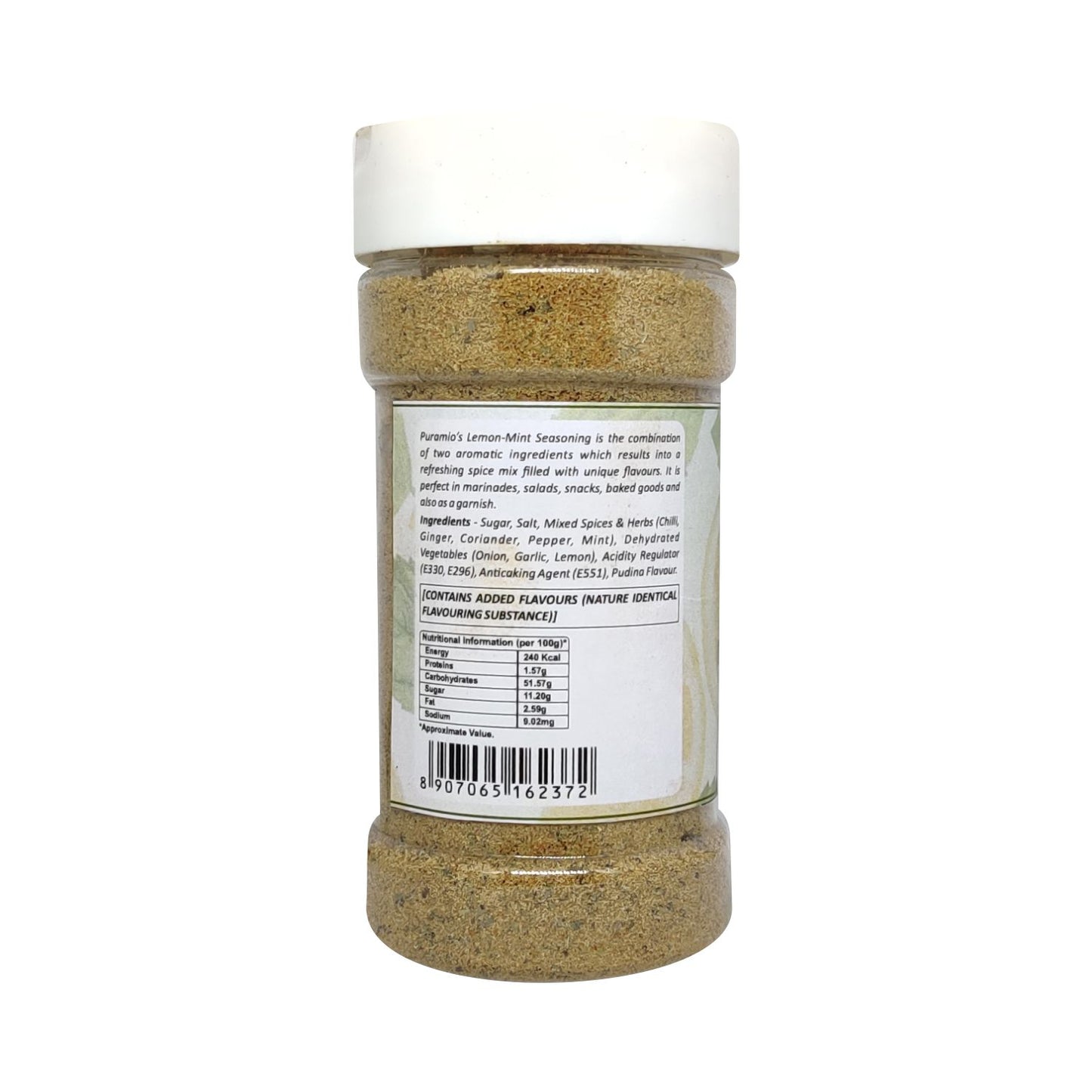 Puramio Lemon-Mint Seasoning (Nimbu Pudina), 100g