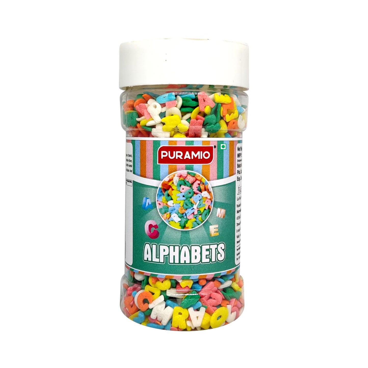 Puramio Alphabets for Cake Decoration, 100g