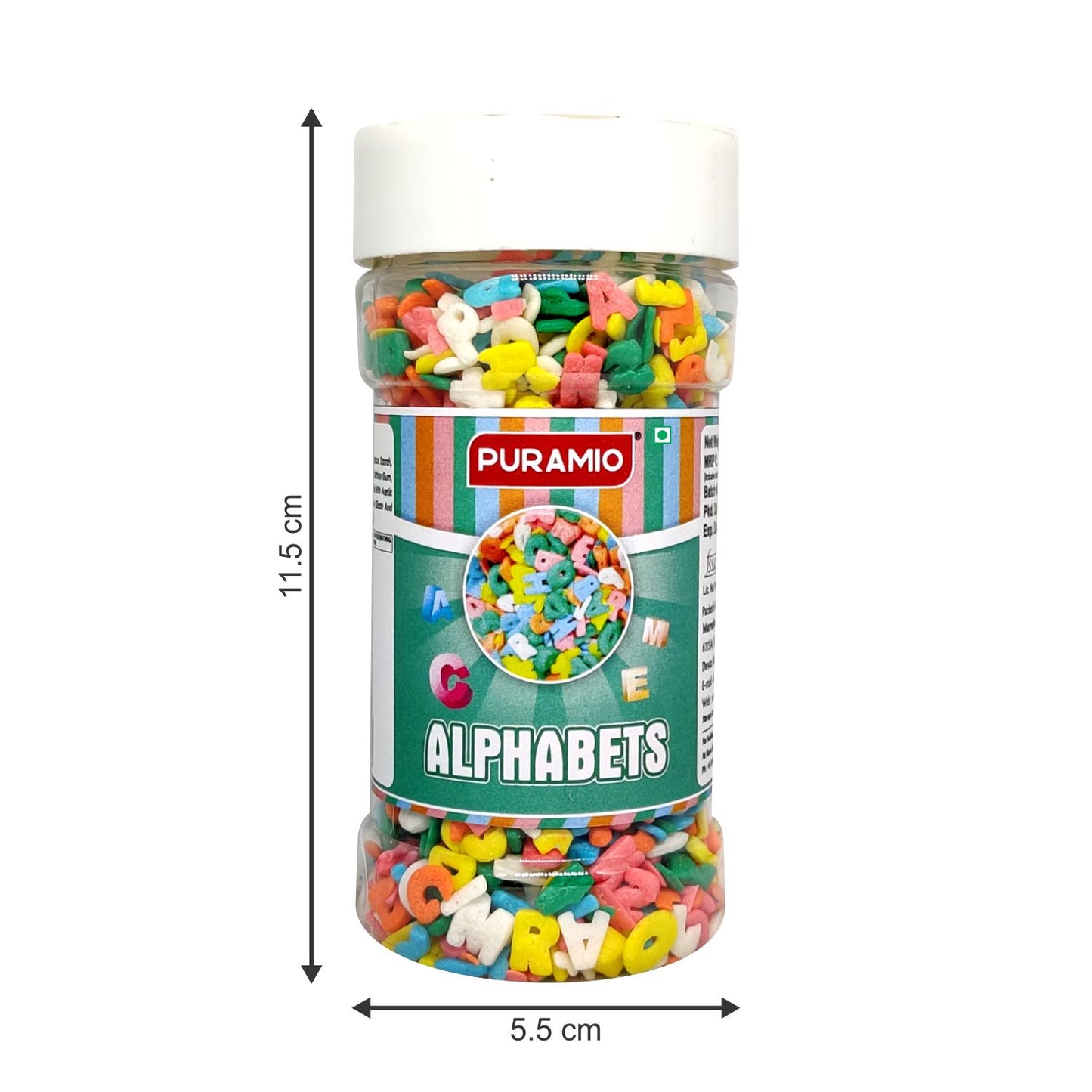 Puramio Alphabets for Cake Decoration, 100g