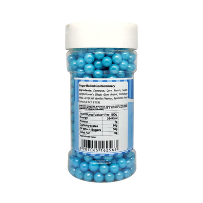 Puramio Glamour Balls Jumbo - Blue (7mm) | for Cake Decoration, 150g