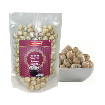 Puramio Roasted & Salted Makhana (Fox Nut)