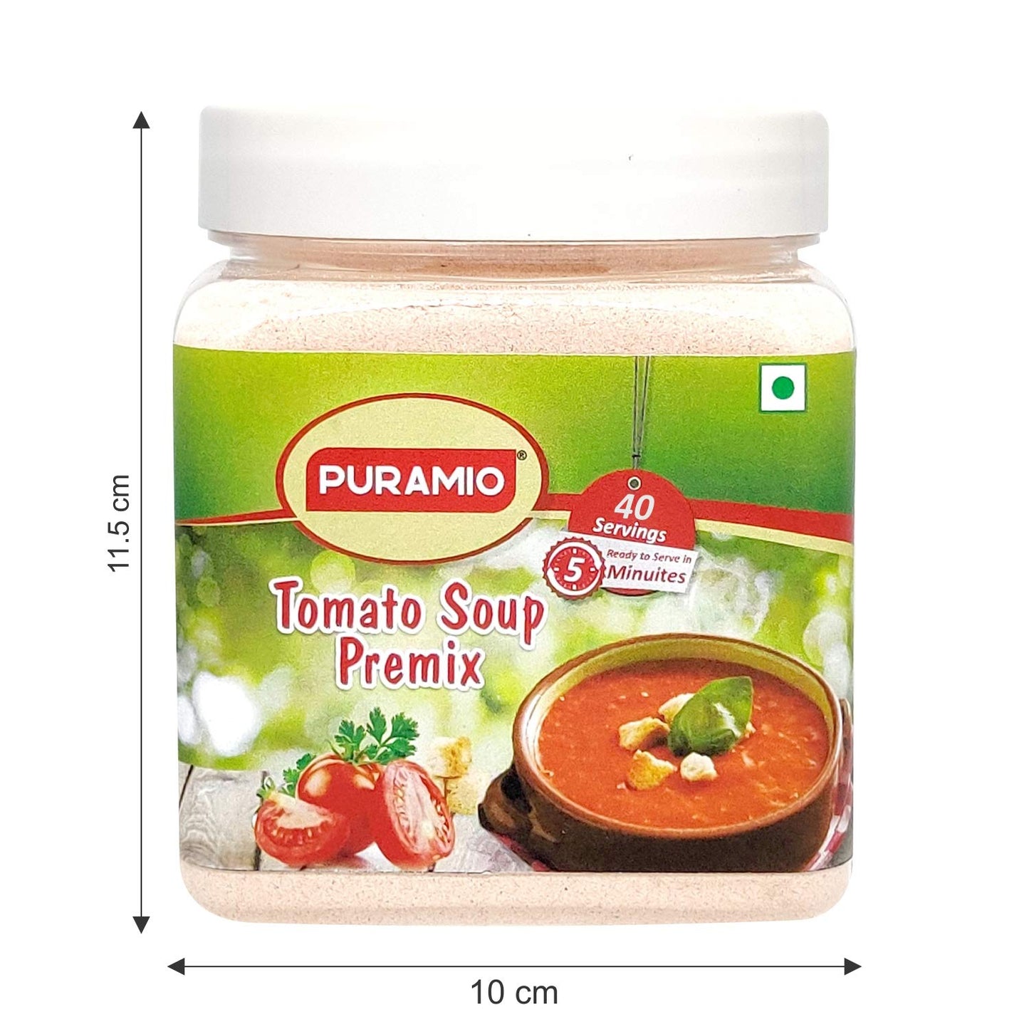 Puramio Soup Premix Combo Pack of 2 - Tomato and Hot & Sour, 400g Each