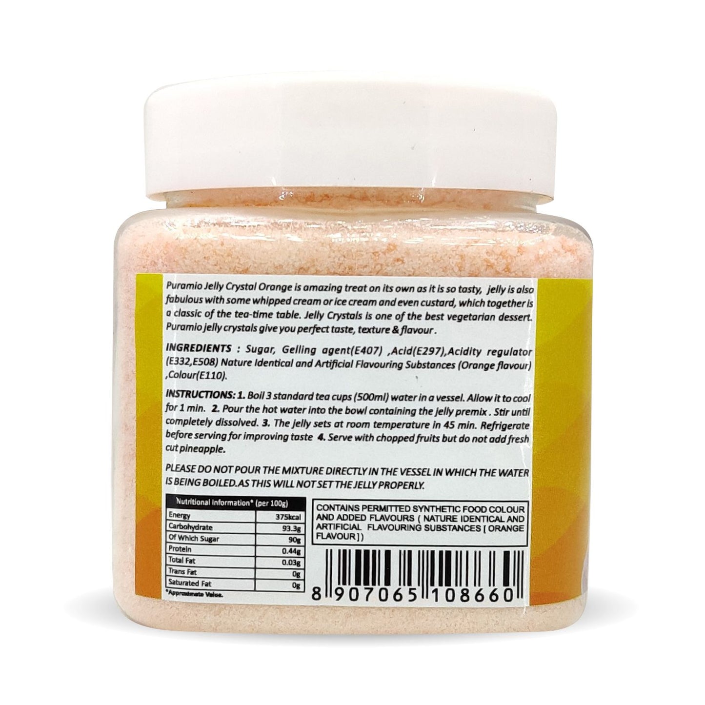 Puramio Jelly Crystal Orange , 200g