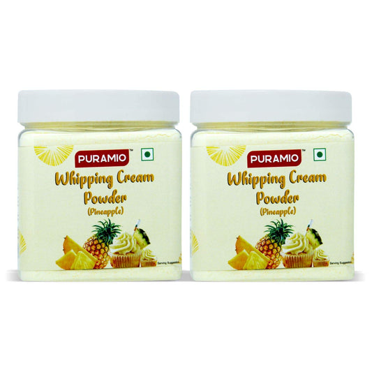 Puramio Whipping Cream Powder (Pineapple), (250g) (Pack of 2)