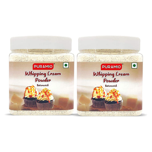 Puramio Whipping Cream Powder (Butterscotch), Each (250g) (Pack of 2)