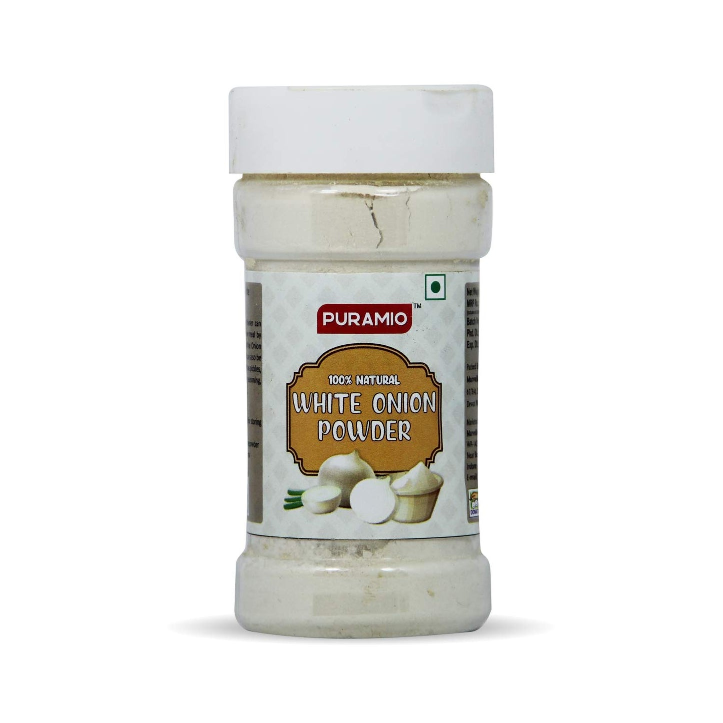 Puramio Sprinkler Jar Combo (Pack of 3)- White Onion Powder (100g), Garlic Powder (100g) and Ginger Powder (100g)