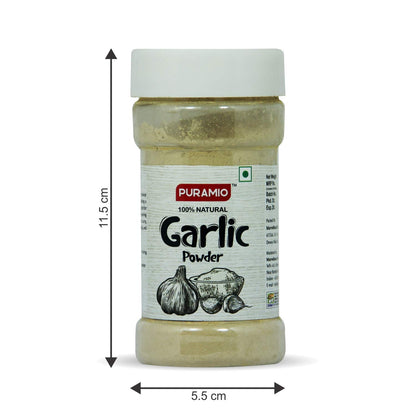 Puramio Sprinkler Jar Combo (Pack of 3)- White Onion Powder (100g), Garlic Powder (100g) and Ginger Powder (100g)