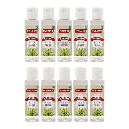 Puramio Kewra Culinary Essence - Pack of 10, 30ml Each