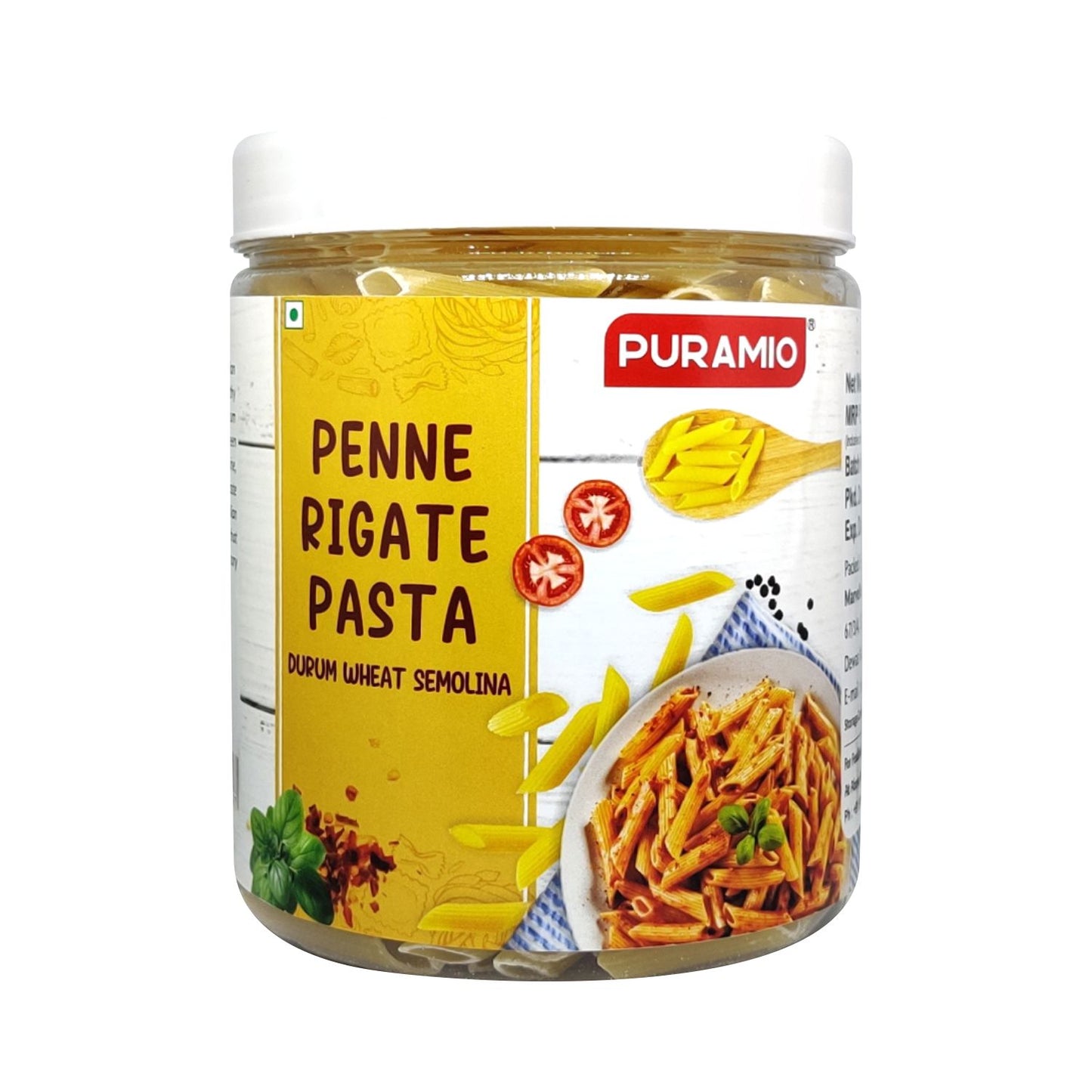 Puramio Penne Rigate Durrum Wheat Semolina Pasta