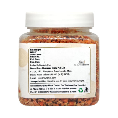 Puramio 100% Natural Dried Carrot Flakes, 100g